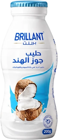 عبوة حليب برلنت بنكهة جوز الهند 200 مل